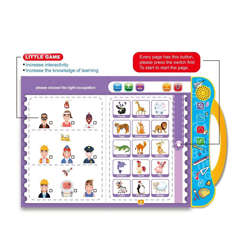 ToyCastle's Early Home Schooling Touch & Learn Sound Book